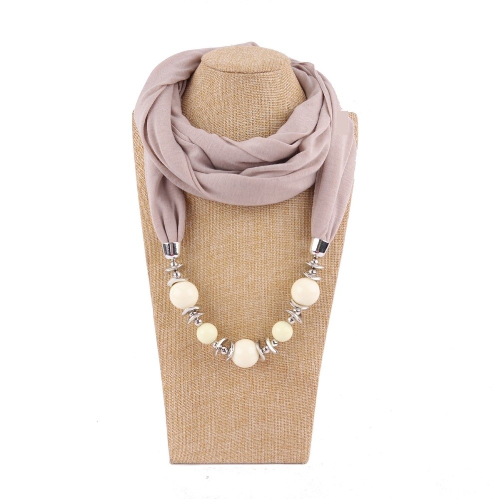 New Chiffon Scarf Beaded Solid - Infinity Scarf Knit review and price