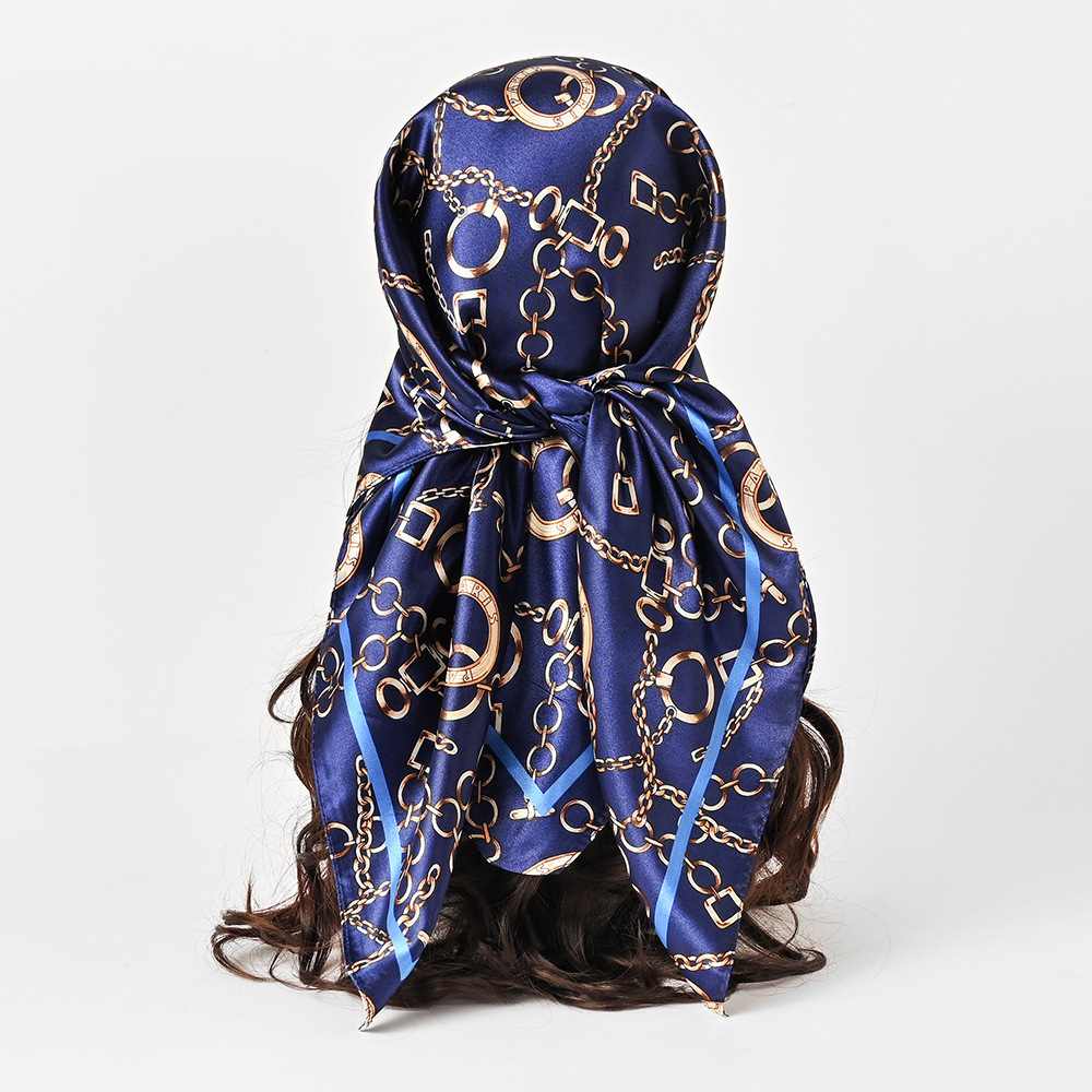 90cm Satin Square Scarf Women  - Face Scarf Mask review and price
