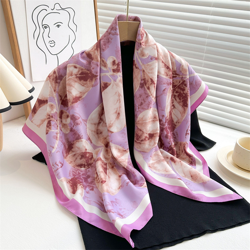 Retro 90cm Printed Large Squar - Scarf Silk Square review and price